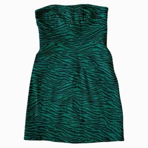 DVF Dianna Von Furstenberg Vincenda Green Cheetah Tiger Animal Print Dress 2